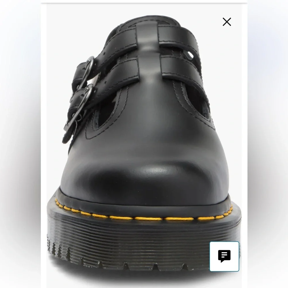 Dr. Martens 8065 II Mary Jane Black Leather Shoes 9 NWT - Picture 3 of 12